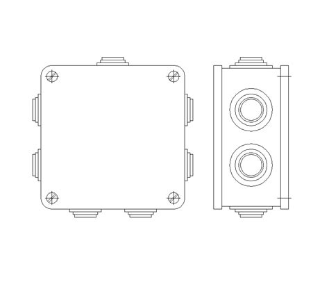 electrical junction box cad drawing|electrical junction box cad.